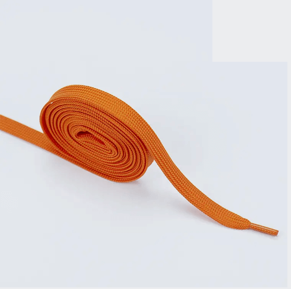 Orange 120 cm flat shoelaces