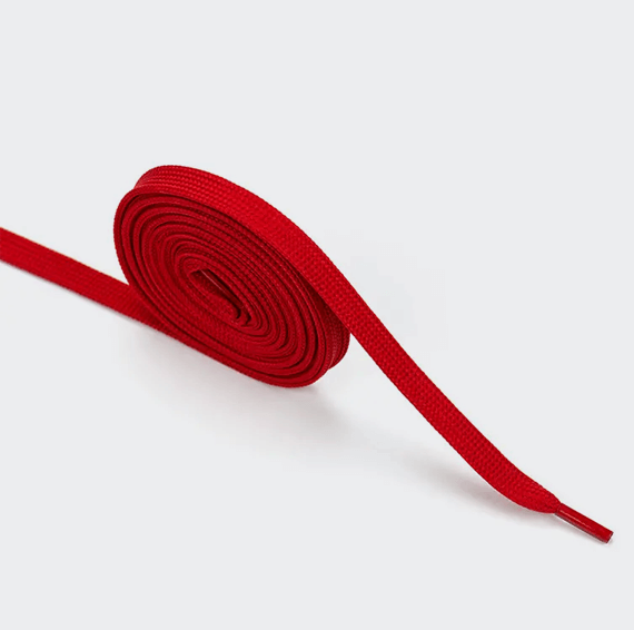 Red flat 120 cm sneaker shoelaces